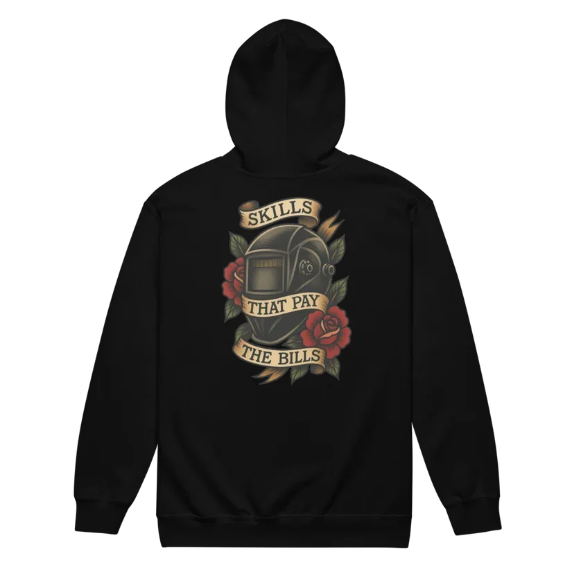 Welder Skills Zip-Up Hoodie