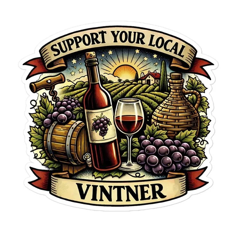Vintner Support Sticker