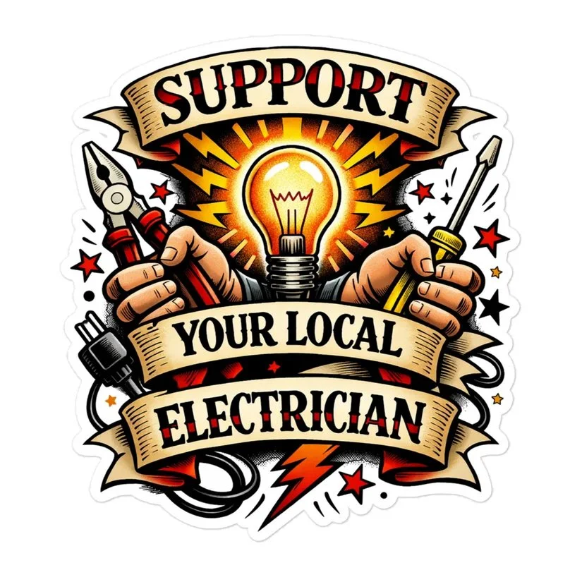 Electrician Support Sticker