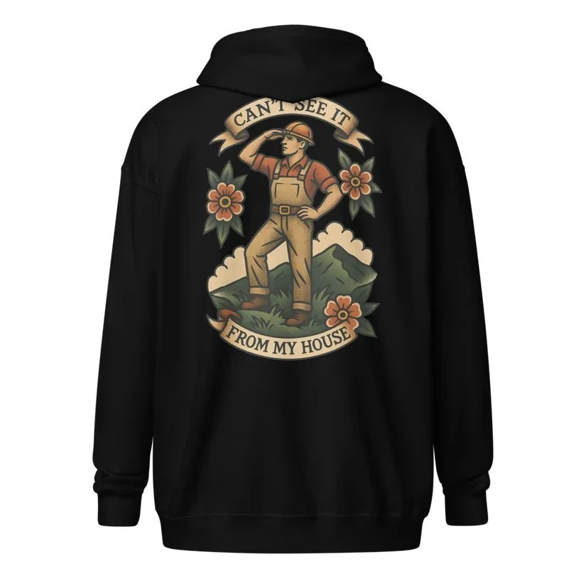 Can't See It Guy Zip-Up Hoodie