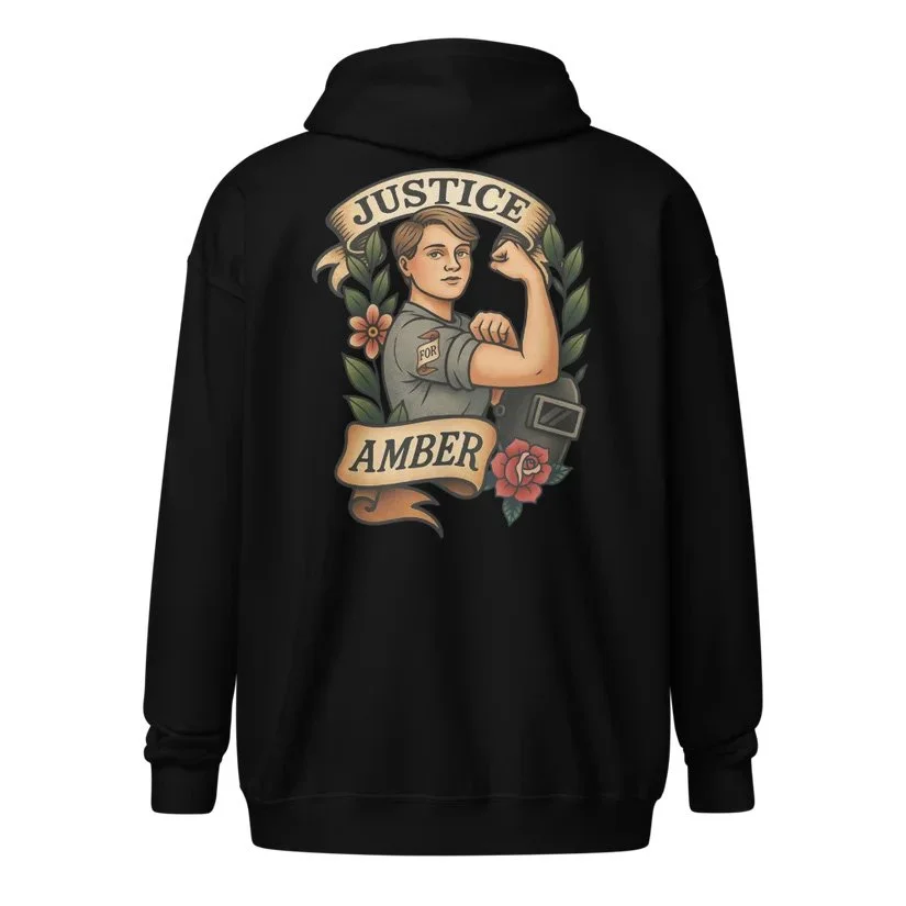 Justice For amber Zip-Up Hoodie