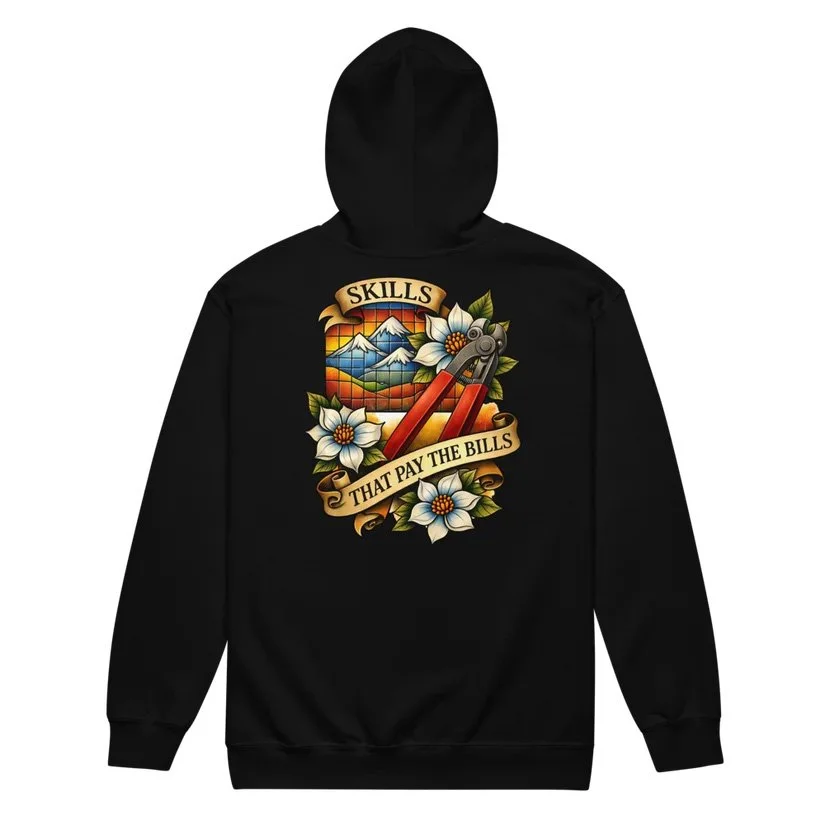 Mosaic Skills Zip-Up Hoodie