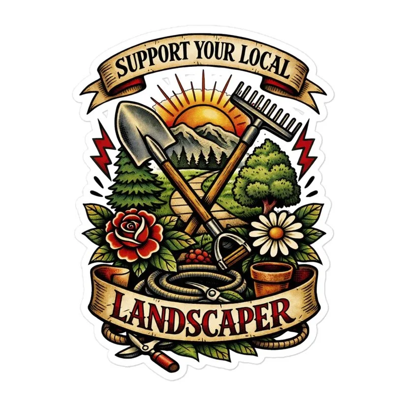 Landscaper Support Sticker