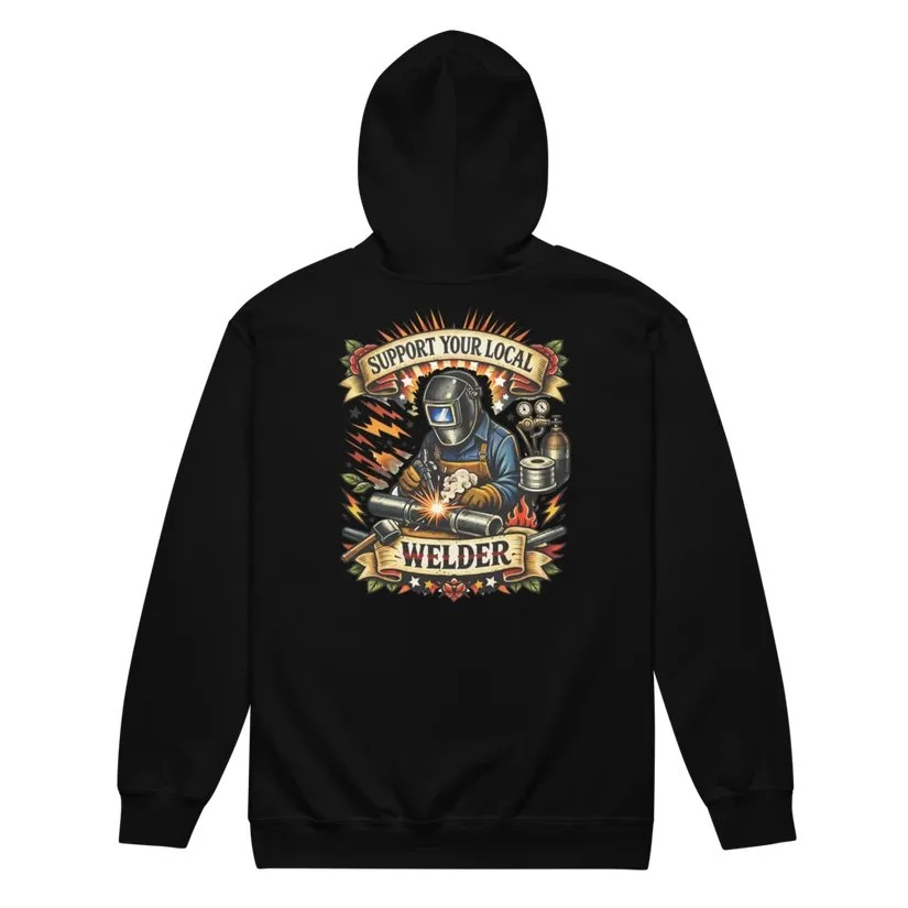 Welder Support Zip-Up Hoodie