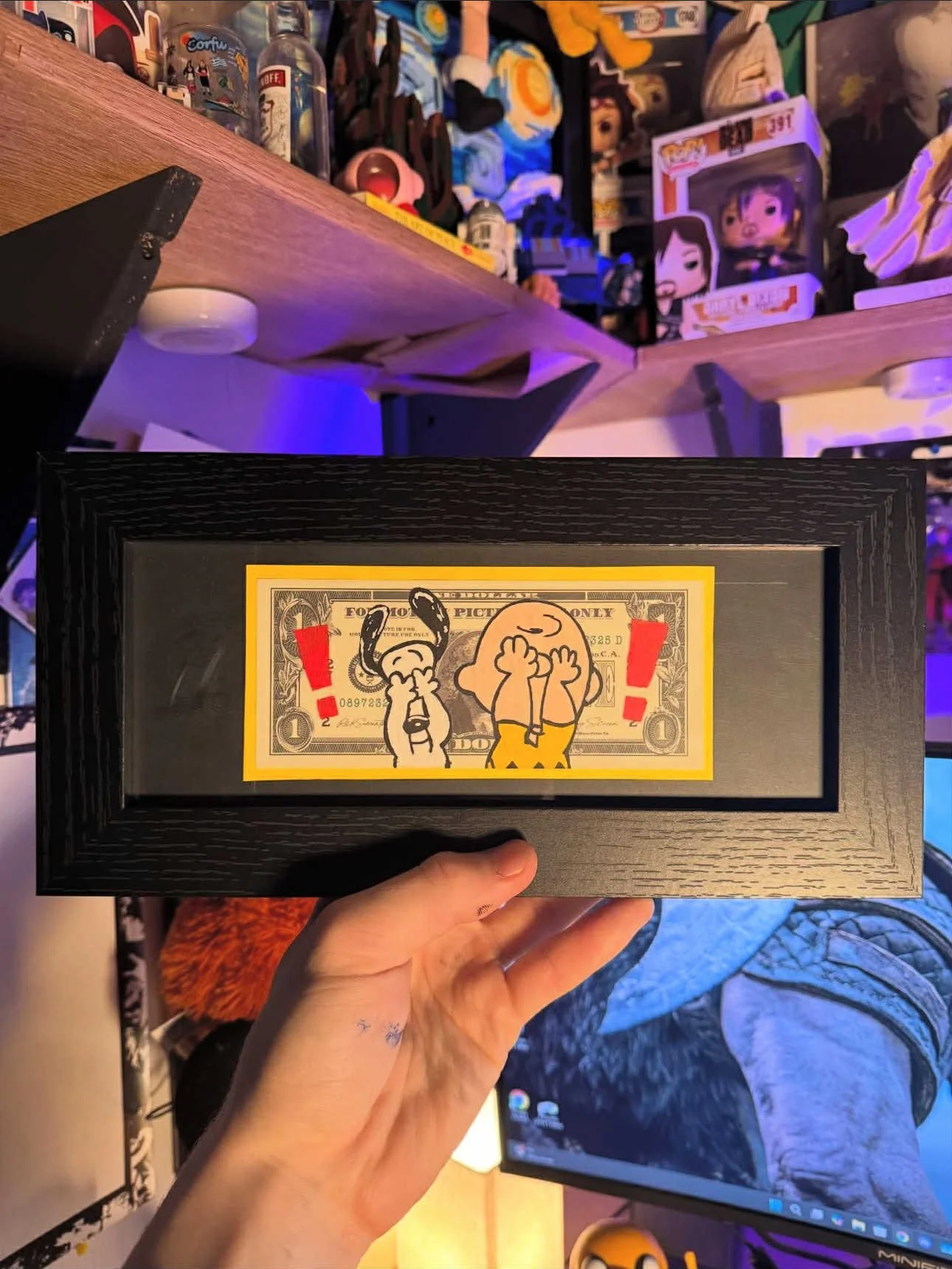 Snoopy & Charlie Brown - Custom Dollar Bill