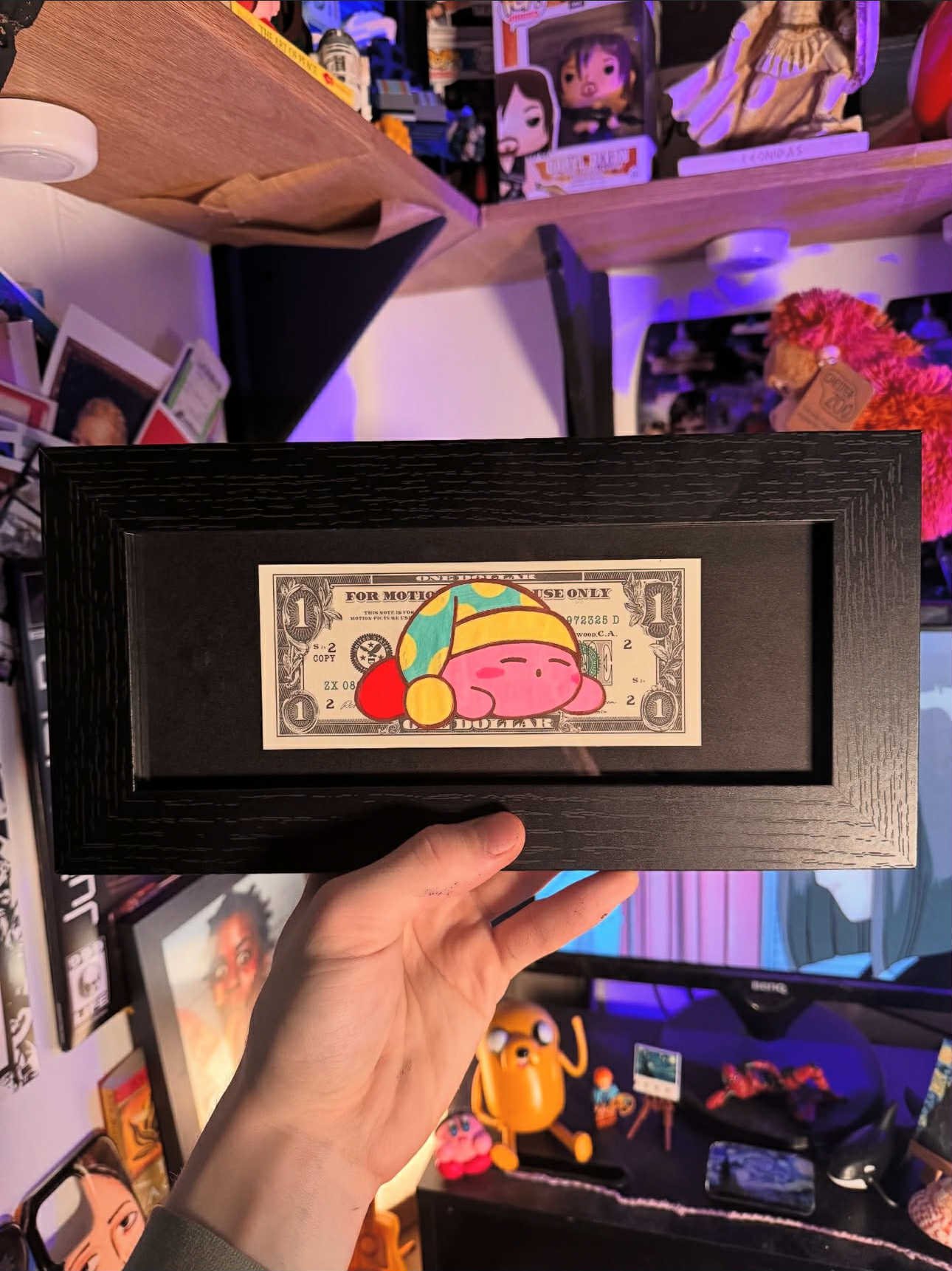 Sleeping Kirby - Custom Dollar Bill