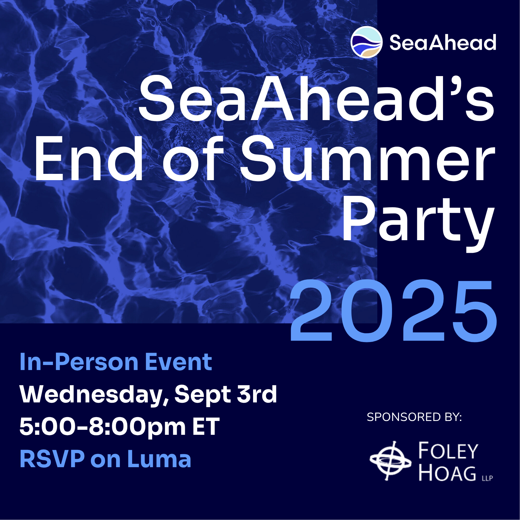 SeaAhead's End of Summer Party