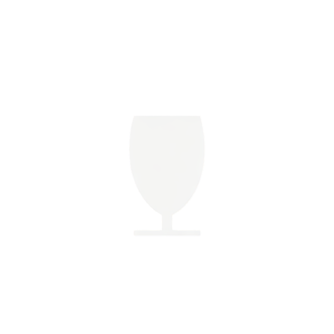 White icon of a wine glass on a black background