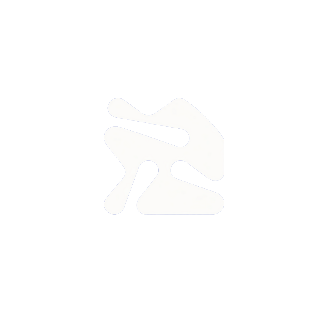 Black background with a white icon of a hand making a pinching gesture