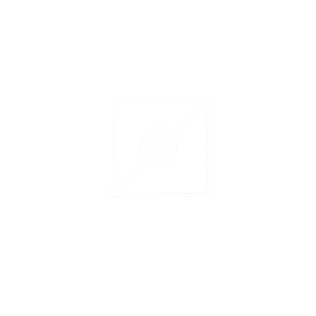 Diagram of a box with a circular object inside, including various highlighted sections in blue.