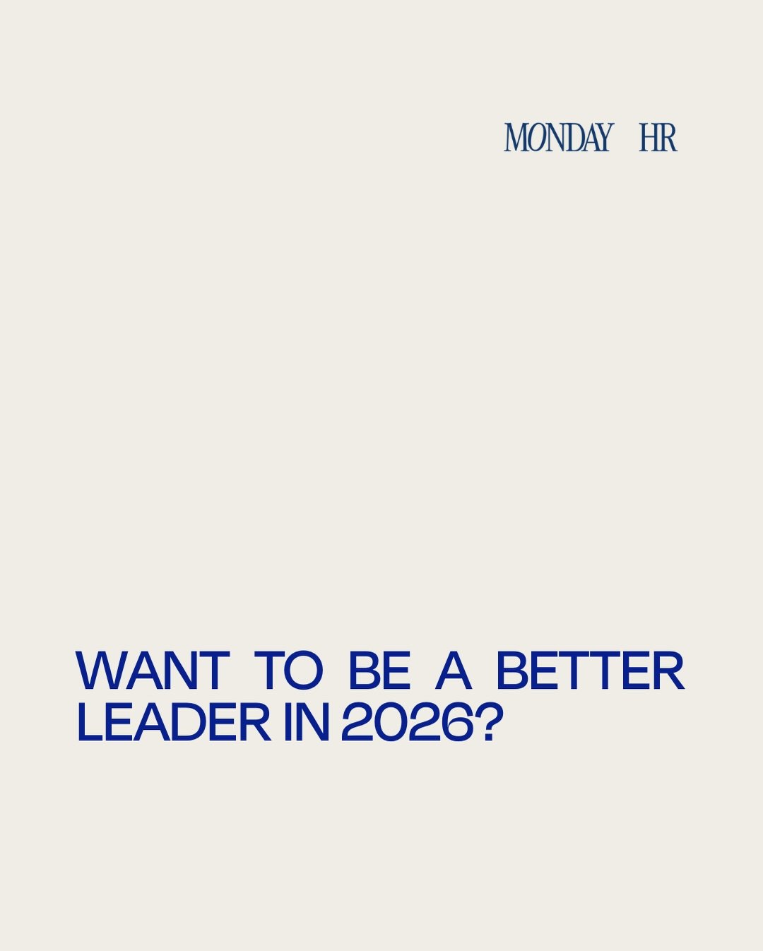 With the new year approaching, it&rsquo;s a good time to get intentional about how you want to lead. 

Stopping and reflecting on 2025 and thinking about what you&rsquo;d like to keep or change for 2026 is a great way to set yourseld up for success f