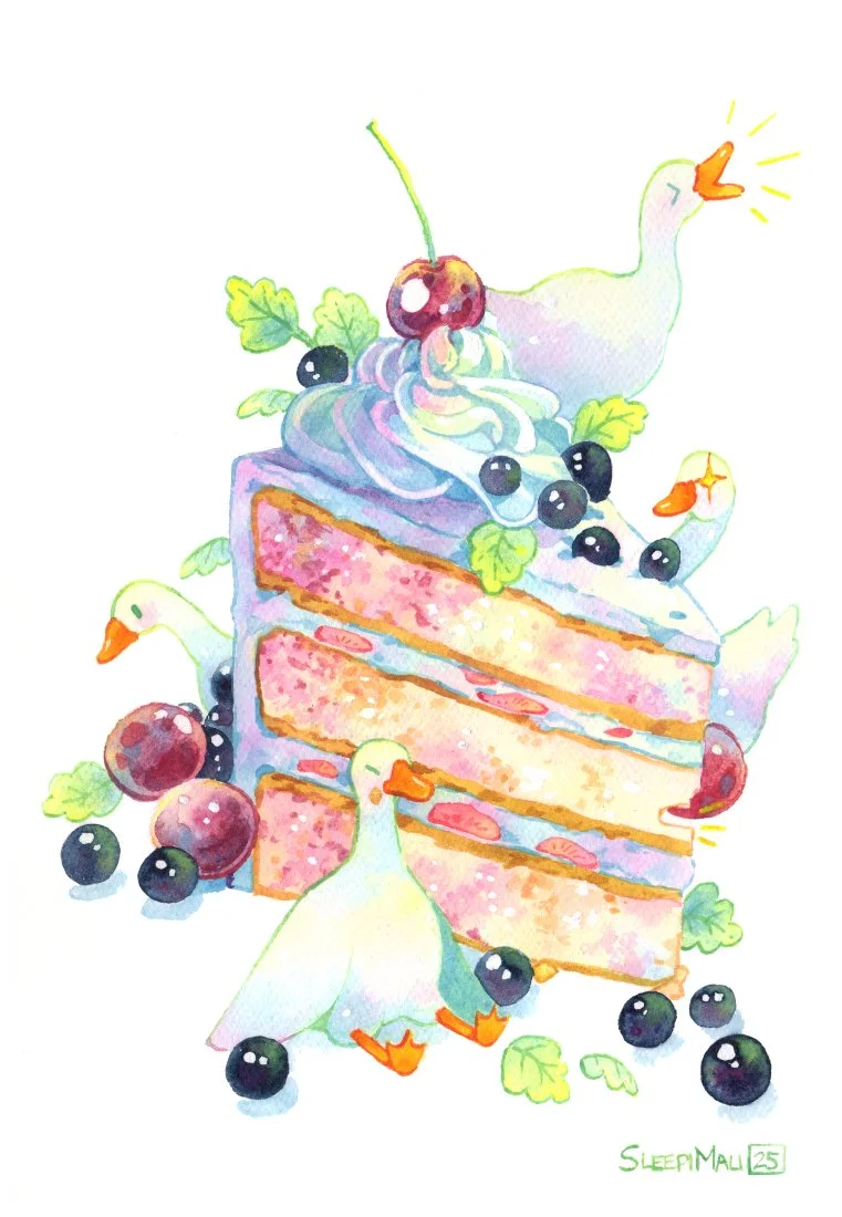 Goose Cake by SleepiMali - small version.jpg