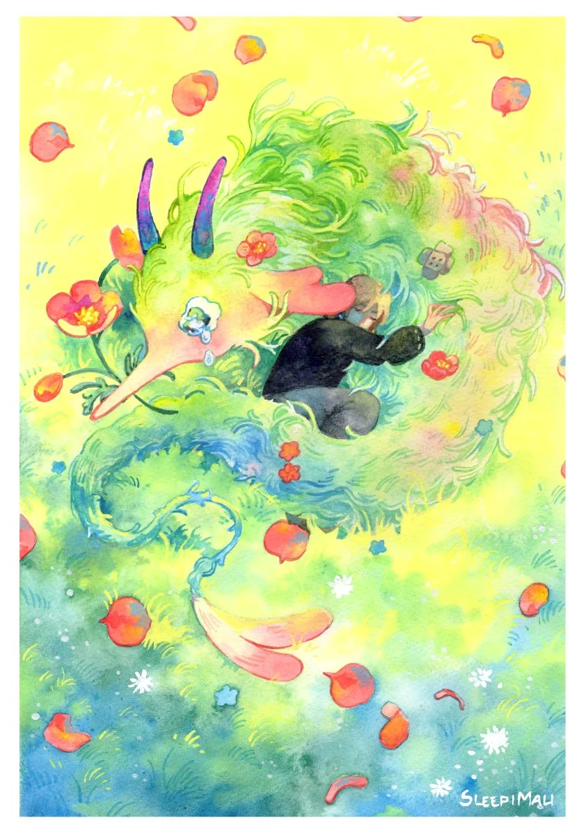 Sad Worm - small version - by SleepiMali.jpg