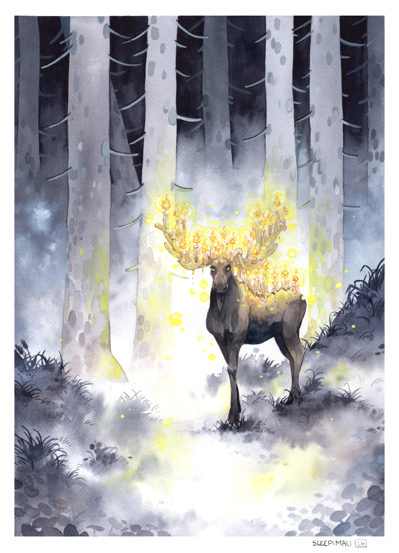 Queen of Light Print small version - by SleepiMali.png