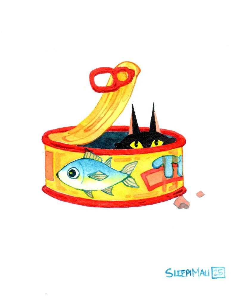 Tuna Can Cat - by SleepiMali - small.jpg