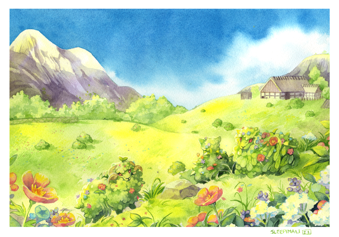 Garden sheep print - by SleepiMali small version.png