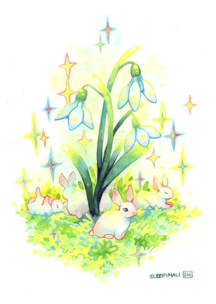 Sweet Snowdrops - small version - by SleepiMali.png