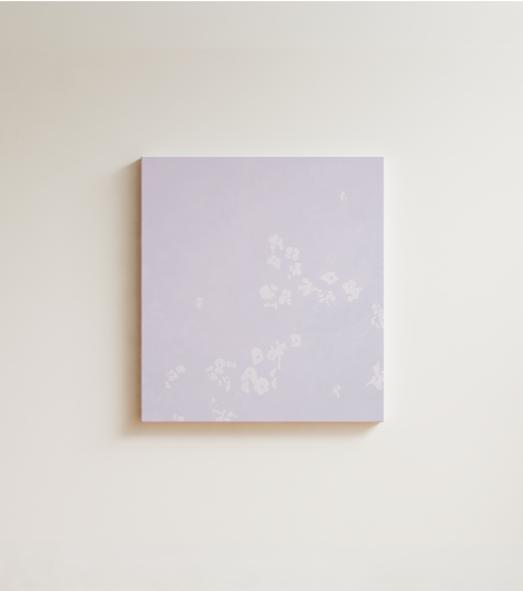 Spring left a violete trace