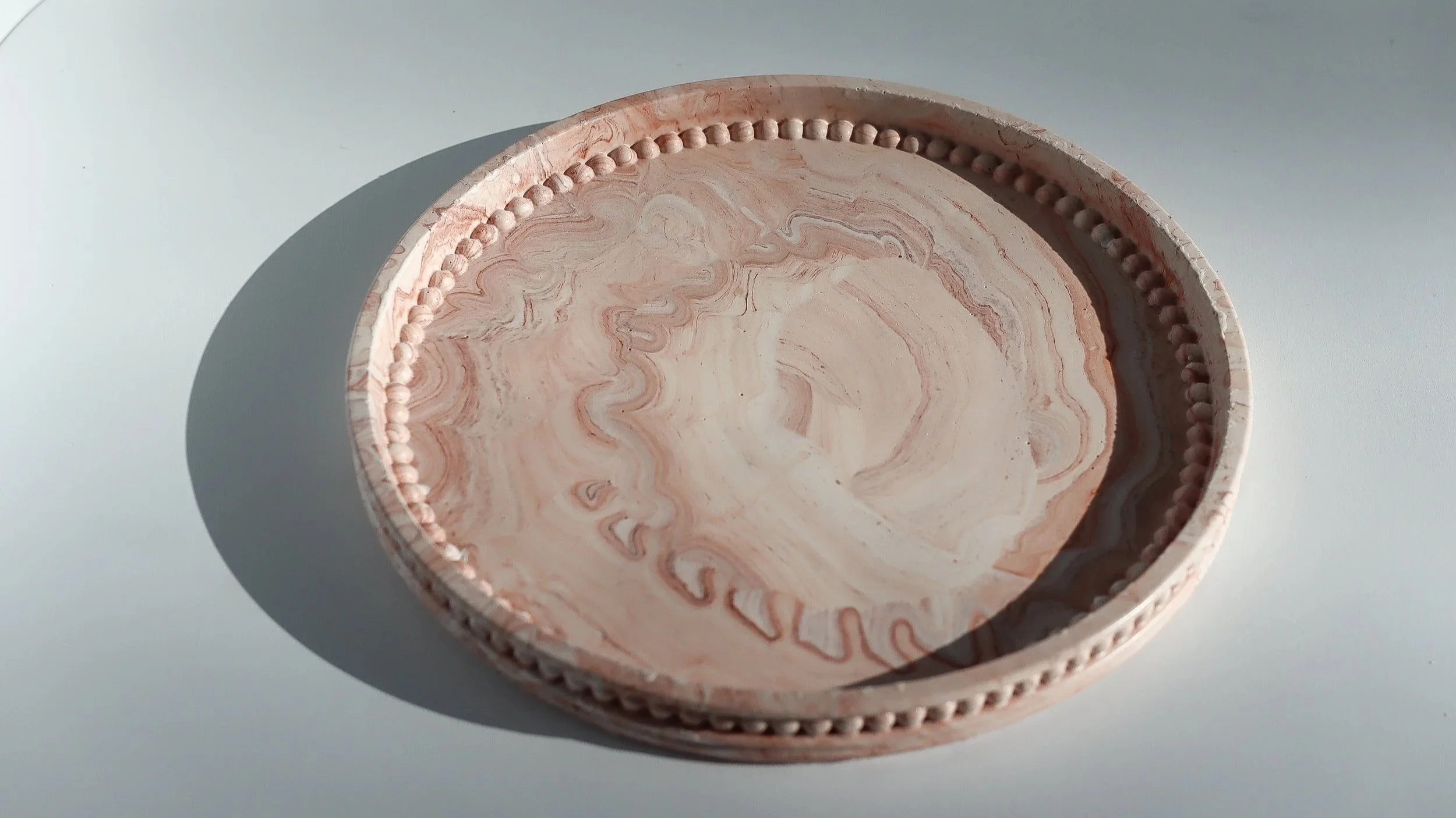 Serving Tray - Terracotta Marble