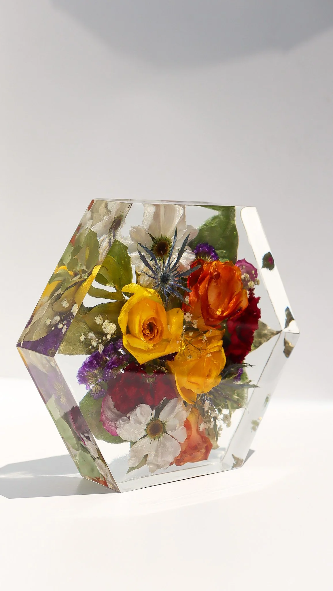 10-Inch Hexagon Bouquet Preservation Block