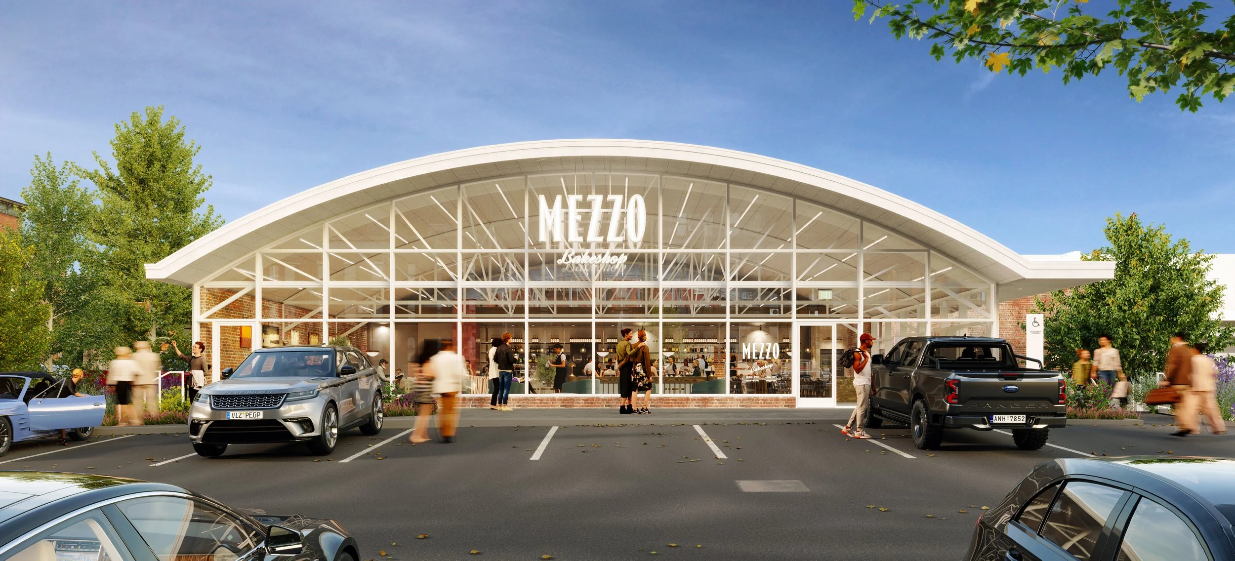 Mezzo Bakeshop, a commercial renovation by Dinnes Studio Architects in Oklahoma City