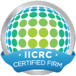 IICC Certified Firm logo with a globe design and blue ribbon