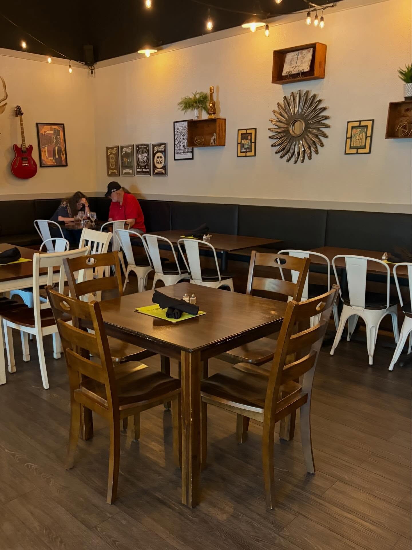 Our EPIC update: New Booths at @epiccatering done by us! Epic is one of the best eats around for lunch and dinner! With cool decor and even cooler live music! Go enjoy a bacon wrapped filet or their amazing fish and chips in comfort!