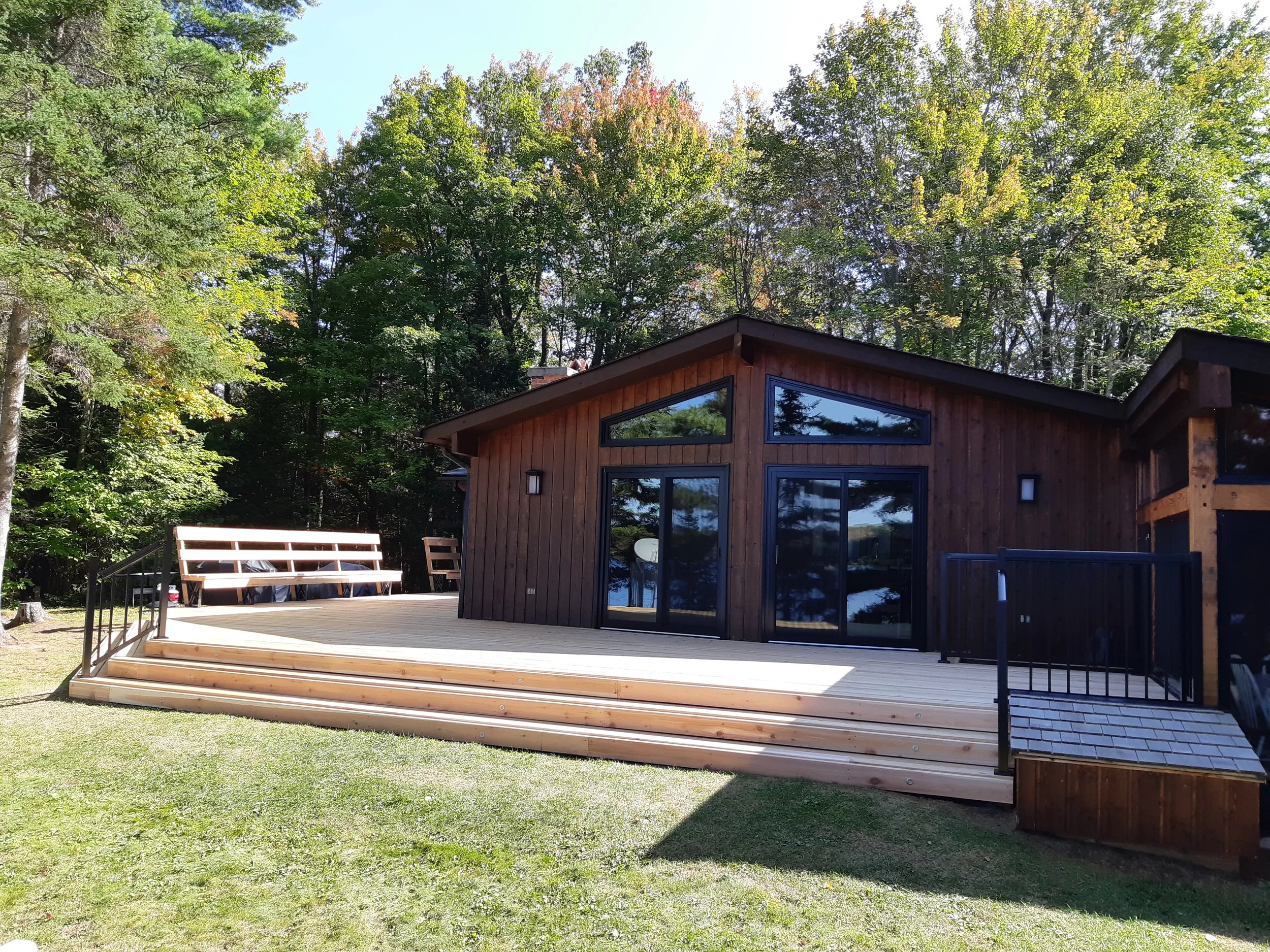 Custom Cedar Deck Rebuild — Elements of Muskoka