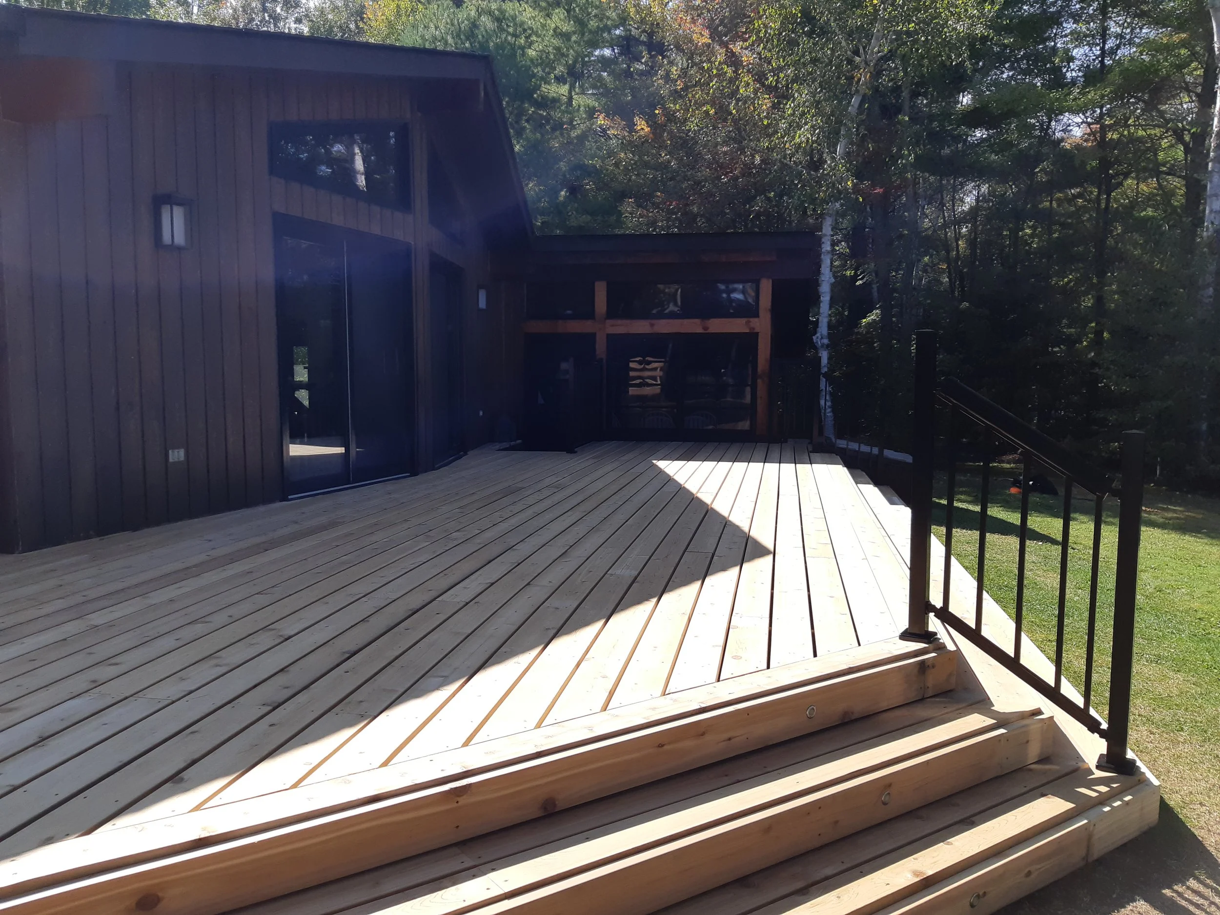 Custom Cedar Deck Rebuild — Elements of Muskoka
