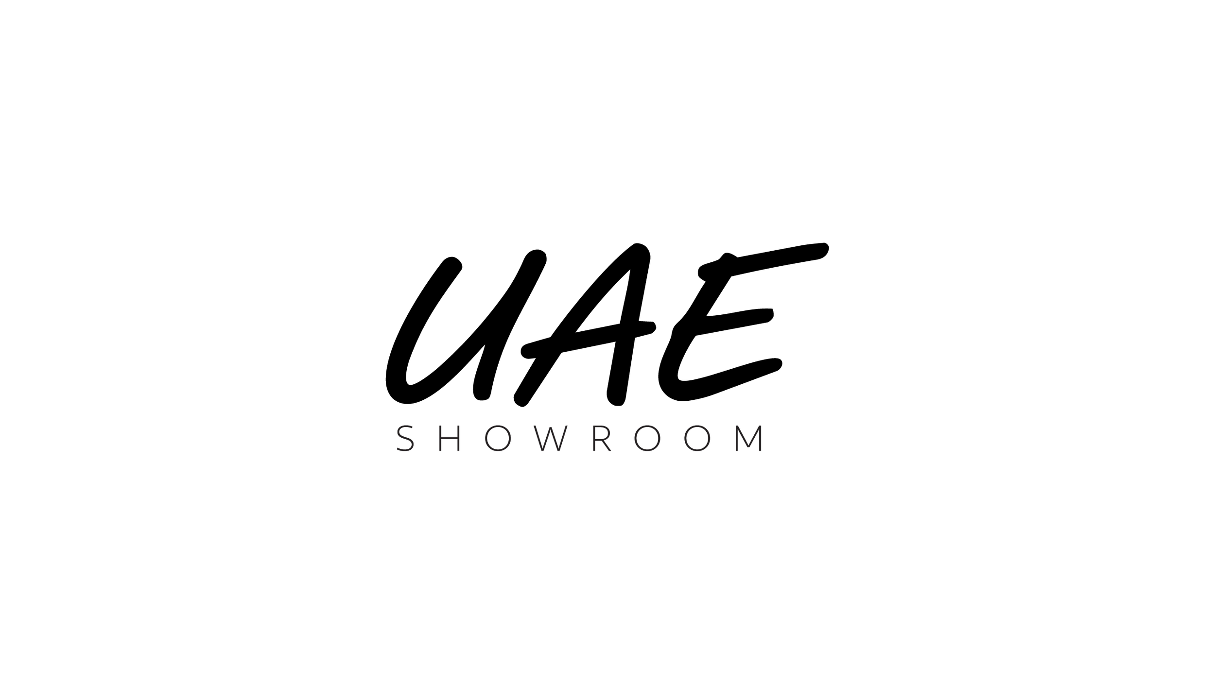 Black and white logo with the word 'SHOWROOM' beneath a stylized, angular shape resembling a mountain or a peak.