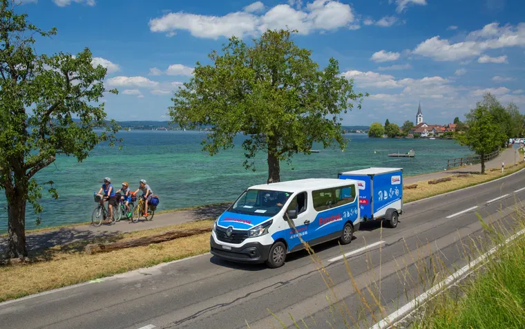 luggage transport cycling in switzerland alps glacier bike tour europe bike tour guided bike tour