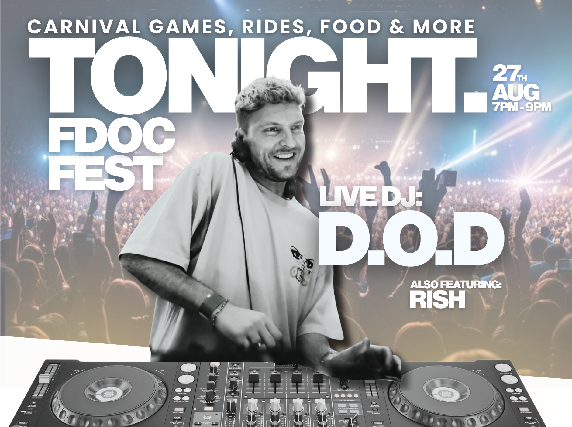 Promotional banner designed for Emory University’s Homecoming Festival. Artist imagery used with approval for event promotion.