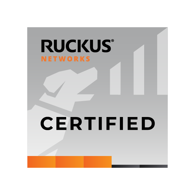Ruckus Networks certified badge