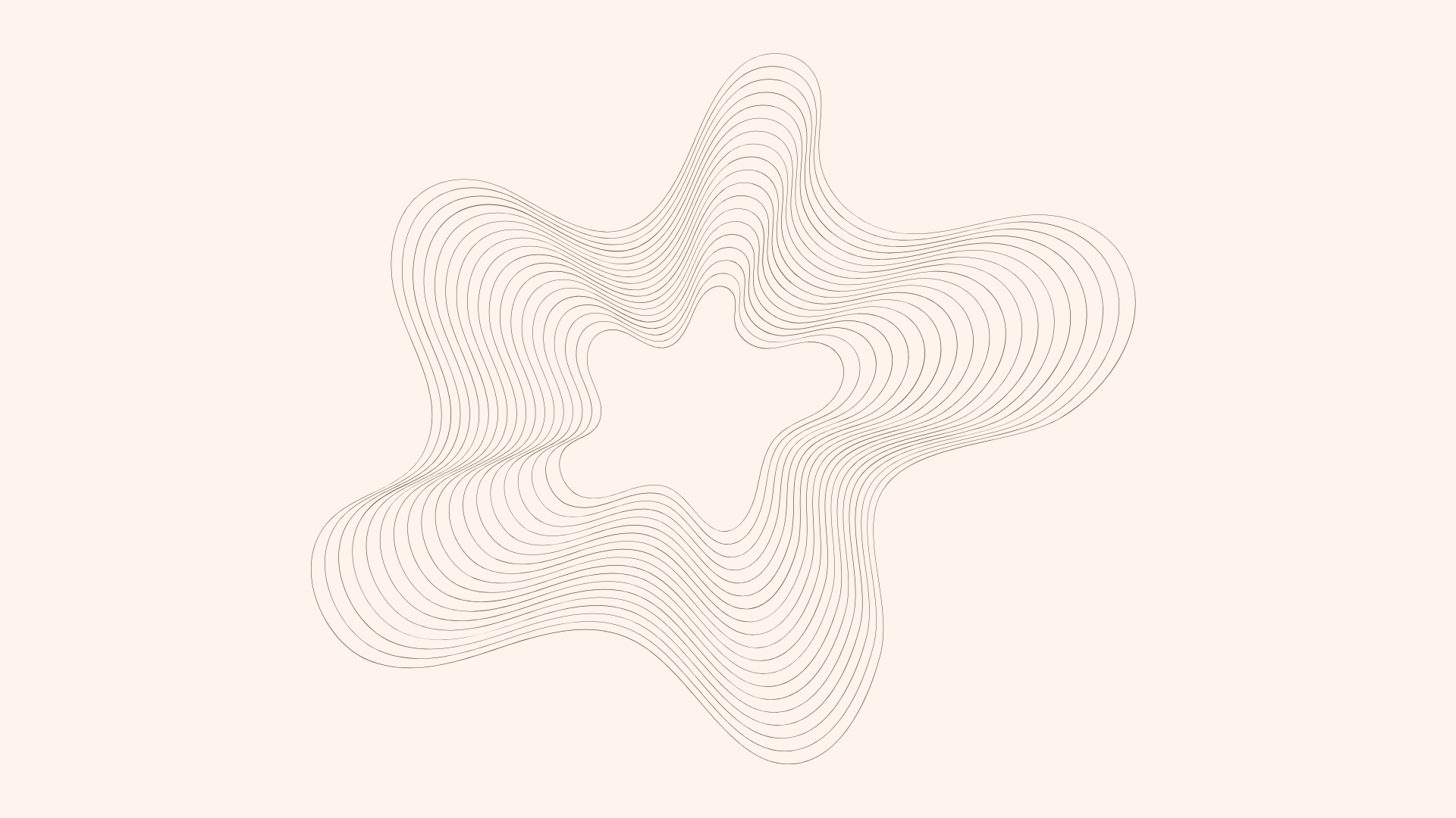 An abstract outline icon with geometric and diagonal lines across a circle shape.