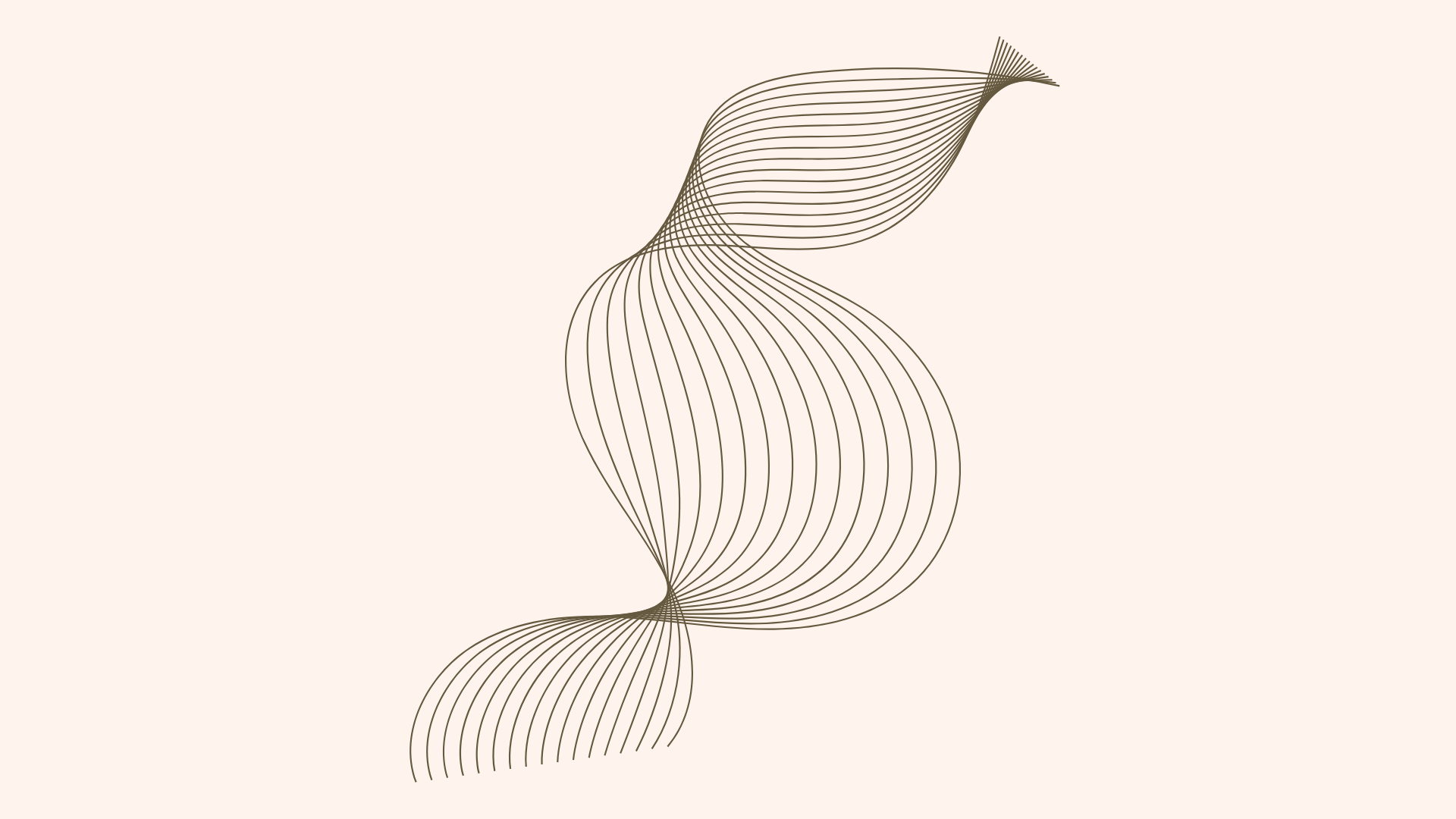 An abstract outline icon with diagonal lines within a circle shape.
