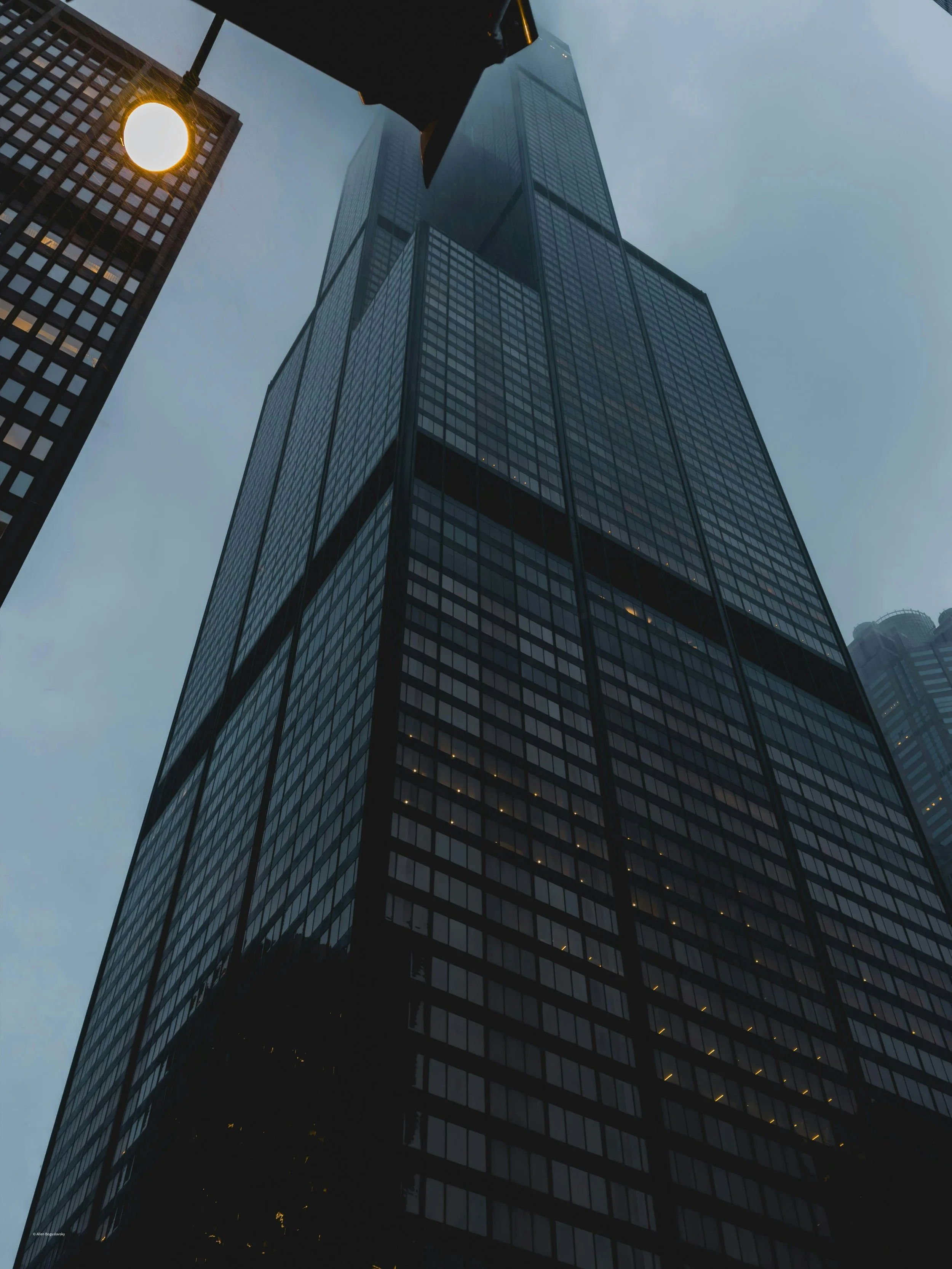 High Rise Office building with lights