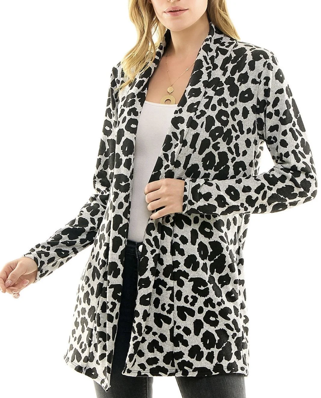 woman's open front cardigan