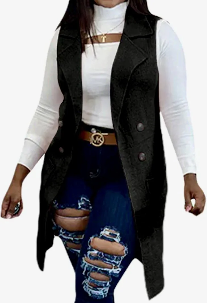 stylish woman's vest jacket