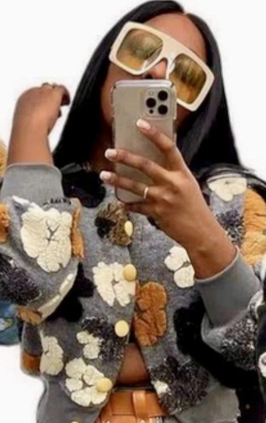 woman's jacquard jacket