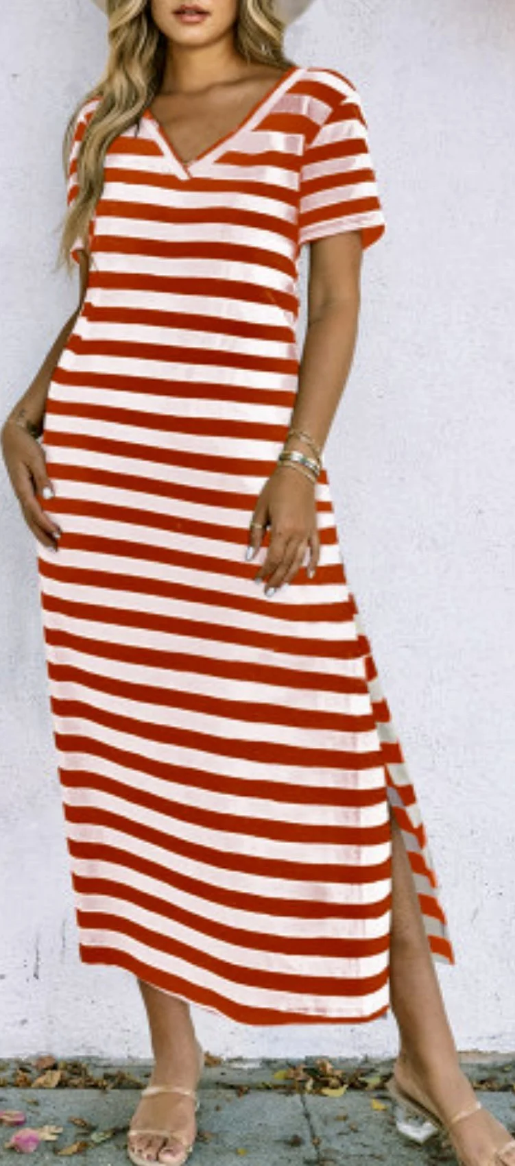 Striped Spring Maxi Dress