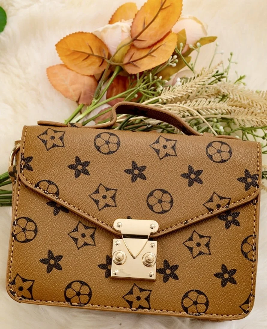 Chic Girl's Floral Crossbody Purse