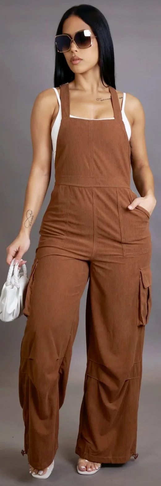 woman's corduroy overall's