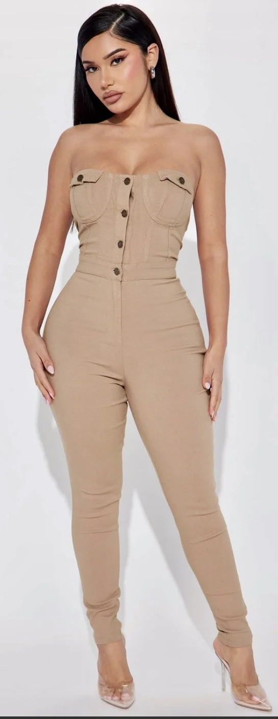 woman's halter jumpsuit