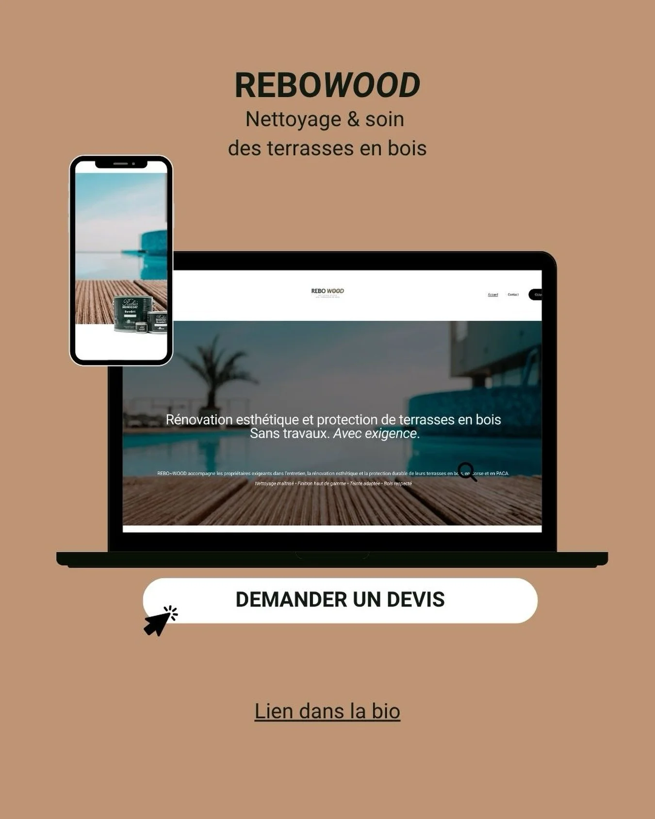 🏠Terrasse grise. Bois encrass&eacute;. Vous ne savez pas par o&ugrave; commencer.

C&rsquo;est exactement pour &ccedil;a qu&rsquo;on existe.

REBOWOOD lance son site &rarr; www.rebowood.com | Lien dans la bio 

Devis gratuit. R&eacute;ponse sous 48h