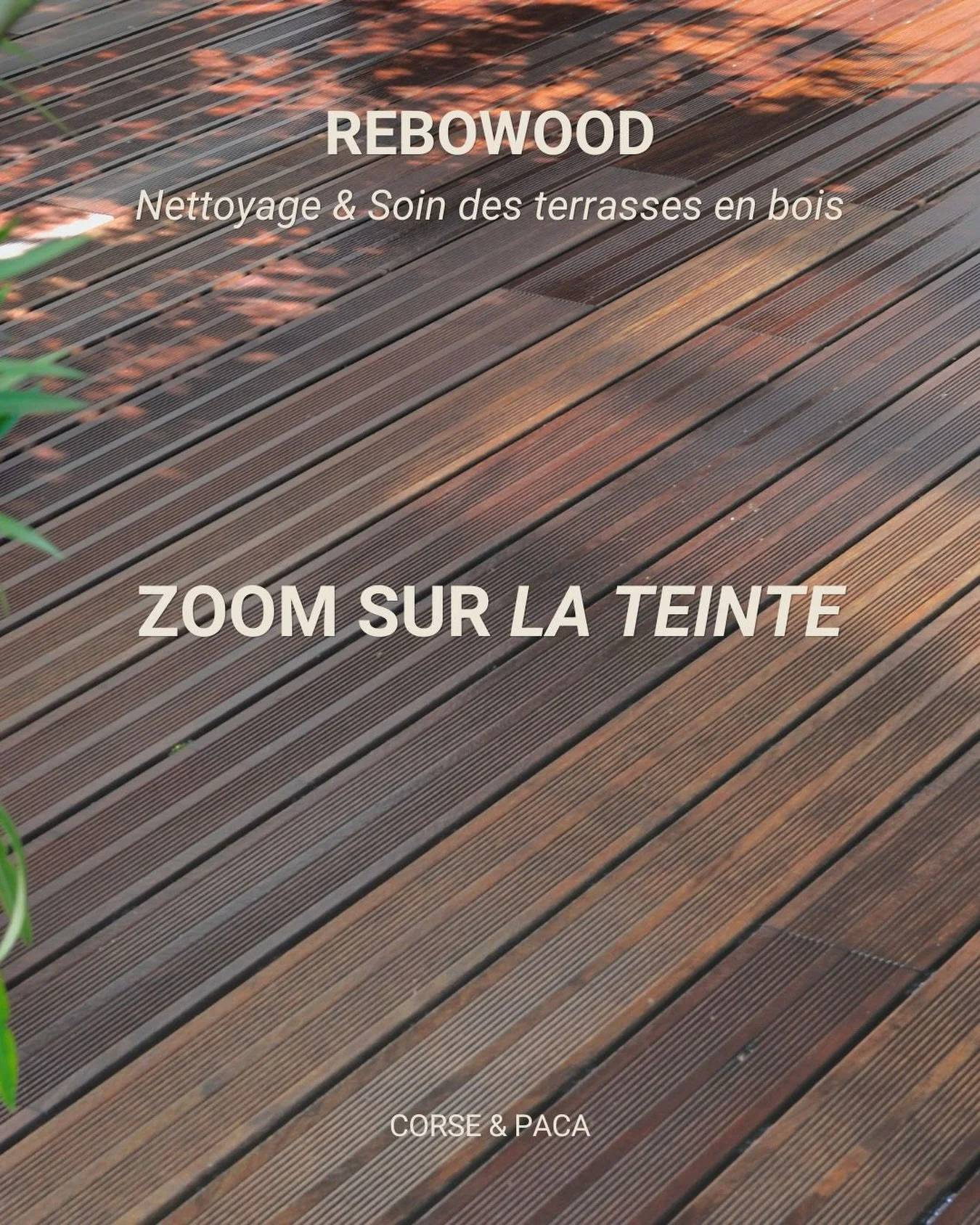 🎨La teinte n&rsquo;est jamais un choix anodin.

Elle dialogue avec le bois, la lumi&egrave;re, le lieu.

Une teinte mal choisie ➡️ trop sombre, trop contrast&eacute; &mdash;

et c&rsquo;est toute l&rsquo;&acirc;me d&rsquo;une terrasse qui dispara&ic