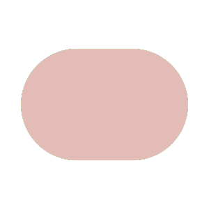 Une forme ovale de couleur rose clair sur un fond transparent.