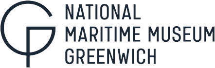 Logo for the National Maritime Museum Greenwich featuring a nautical compass design and text.
