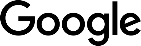 Google logo in black on a white background.