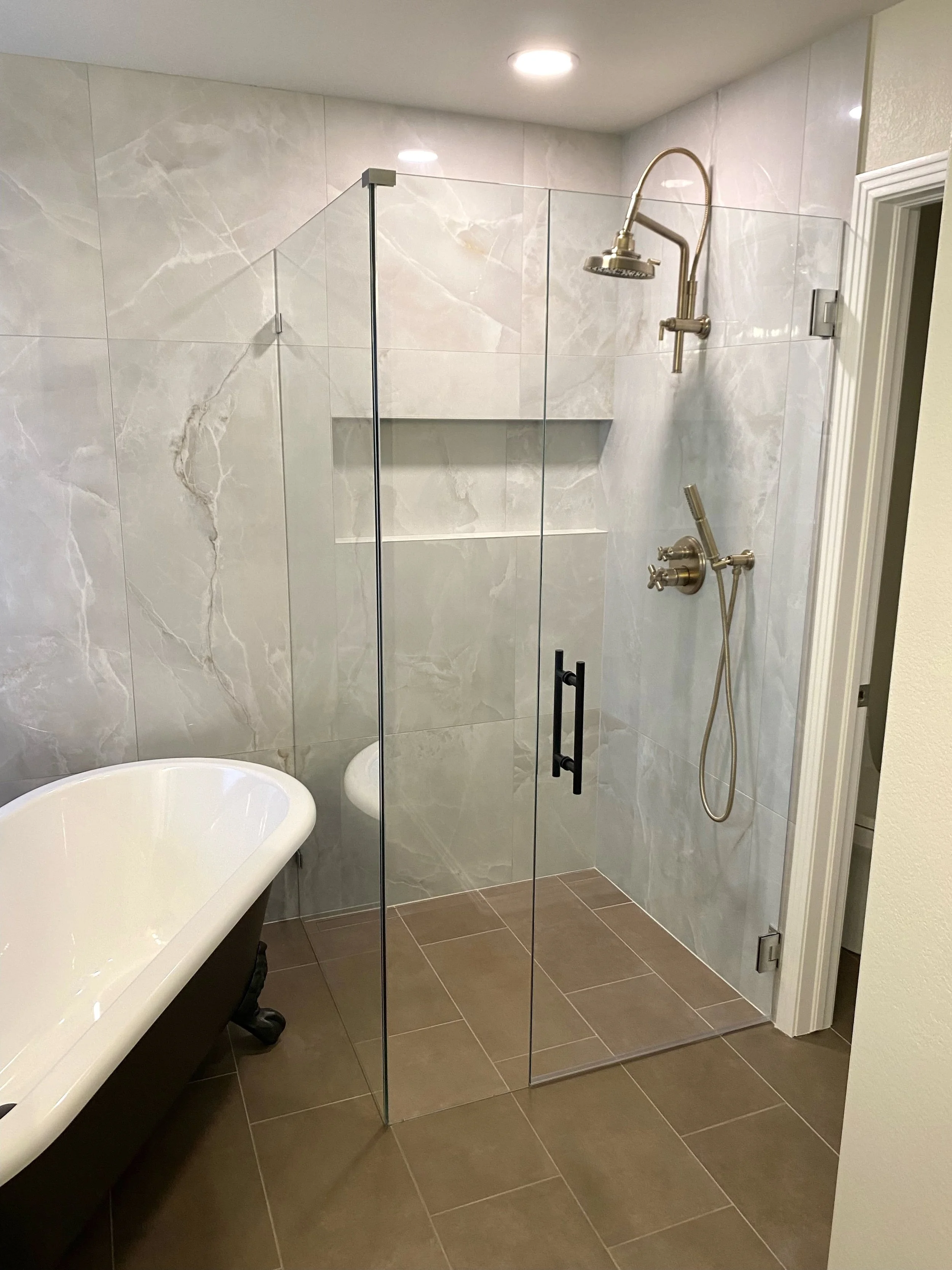 glass shower bathroom northern colorado