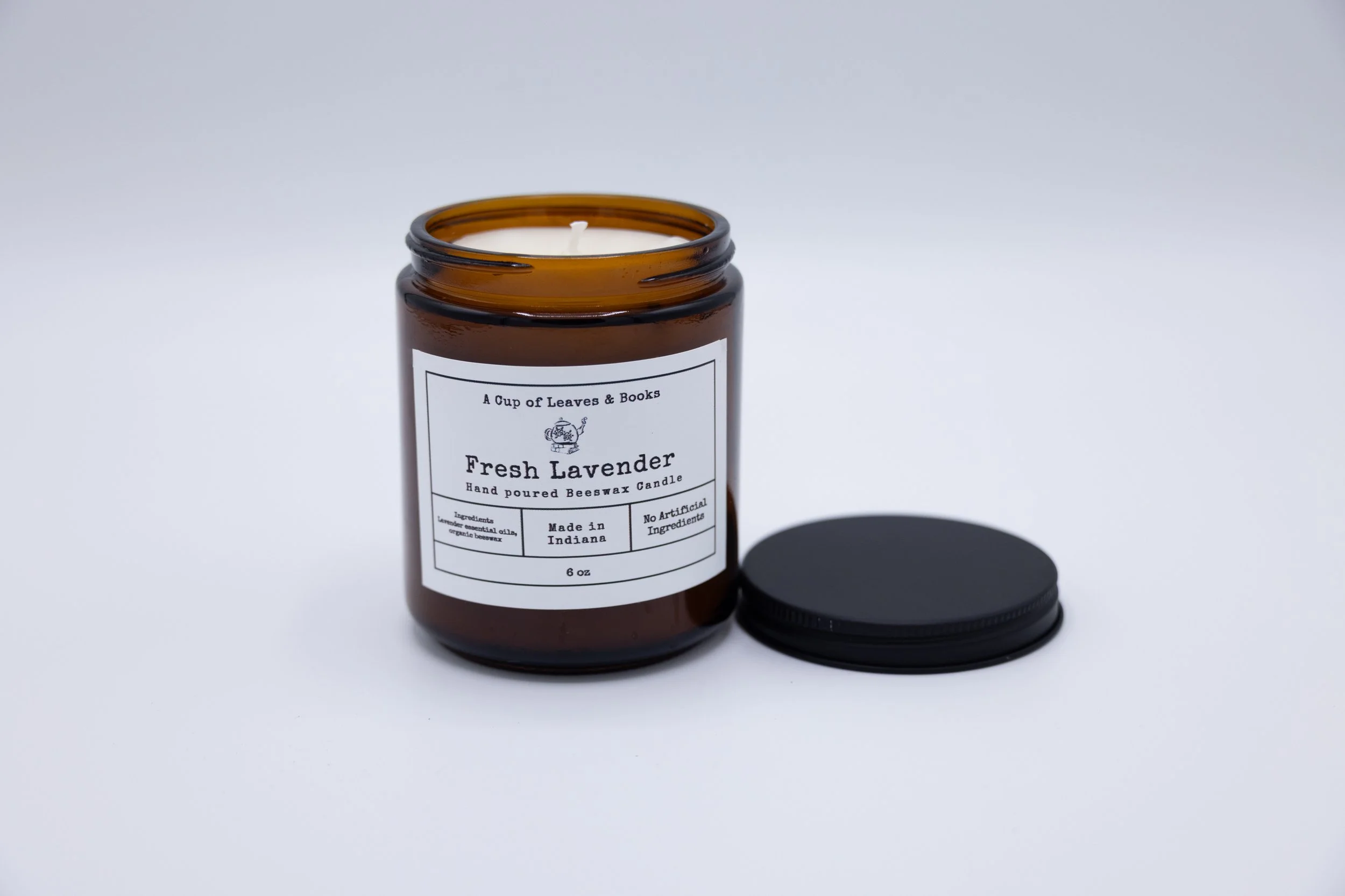Organic Lavender Beeswax Candle